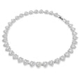 Heart Shaped Tennis Necklace