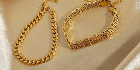 Gold Bracelet Set